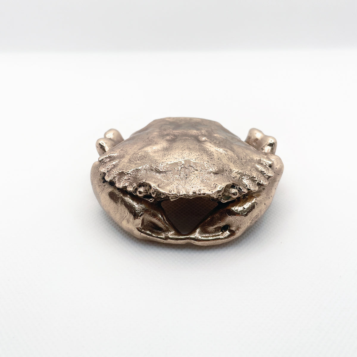 Handcast Miniature Necora Crab Animal Bronze Sculpture by Javier de la Rosa