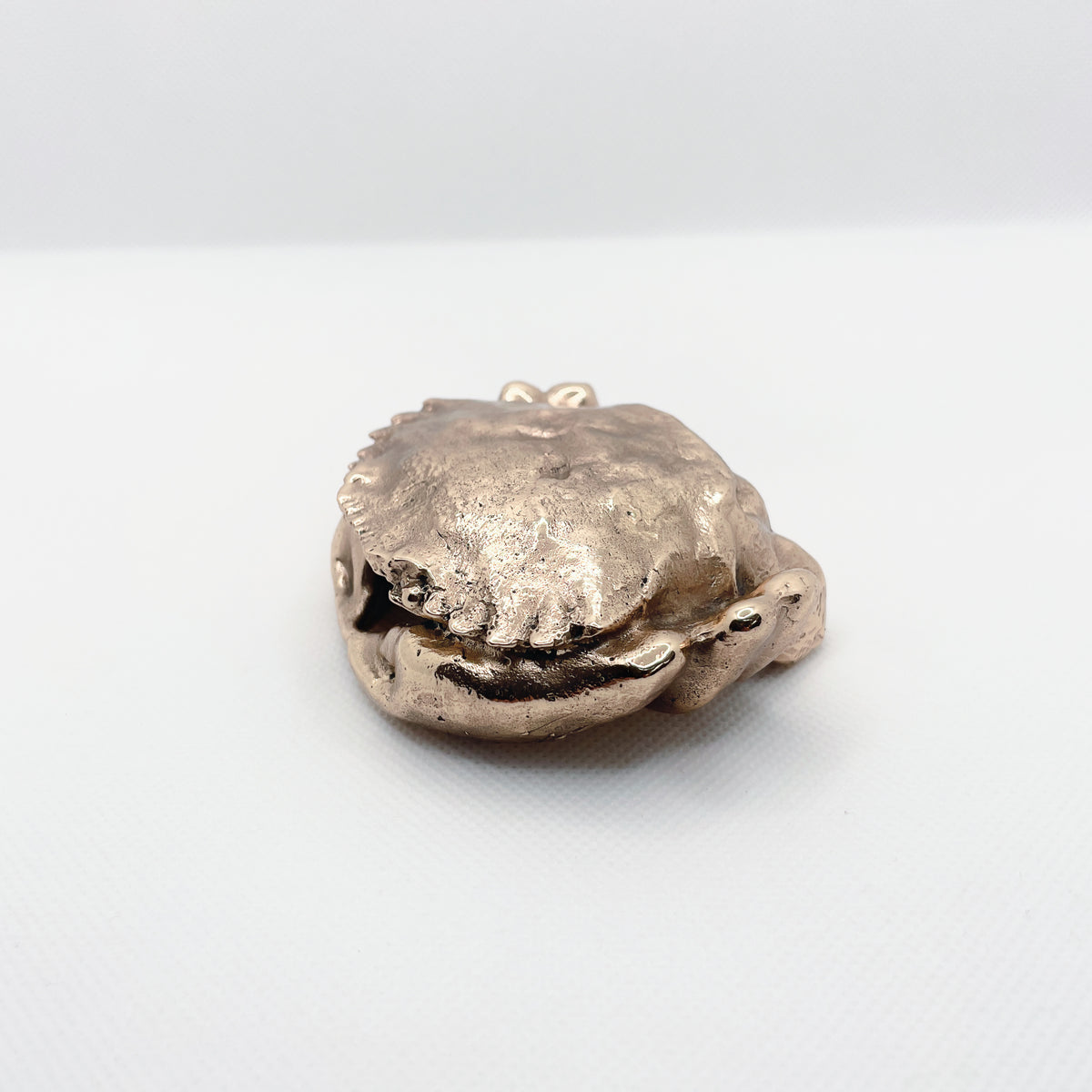 Handcast Miniature Necora Crab Animal Bronze Sculpture by Javier de la Rosa
