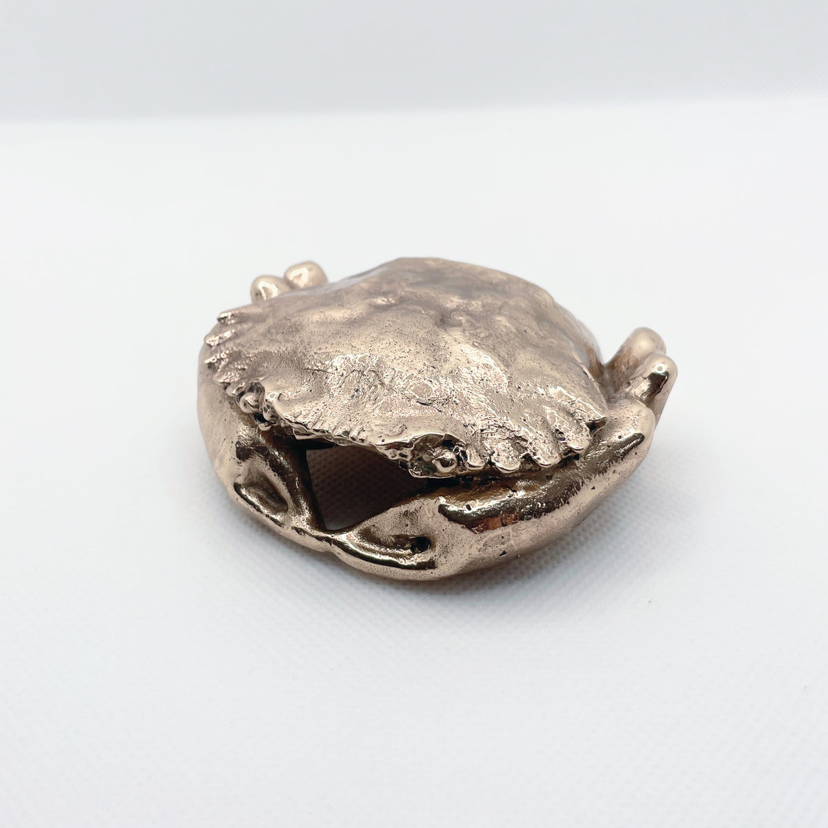 Handcast Miniature Necora Crab Animal Bronze Sculpture by Javier de la Rosa