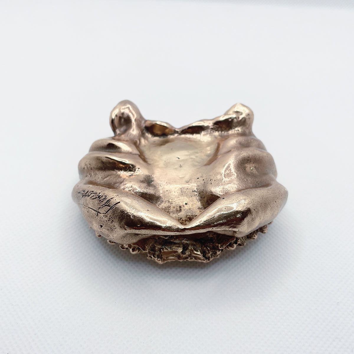 Handcast Miniature Necora Crab Animal Bronze Sculpture by Javier de la Rosa