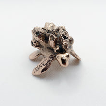 Handcast Miniature Sea Turtle Animal Bronze Sculpture by Javier de la Rosa