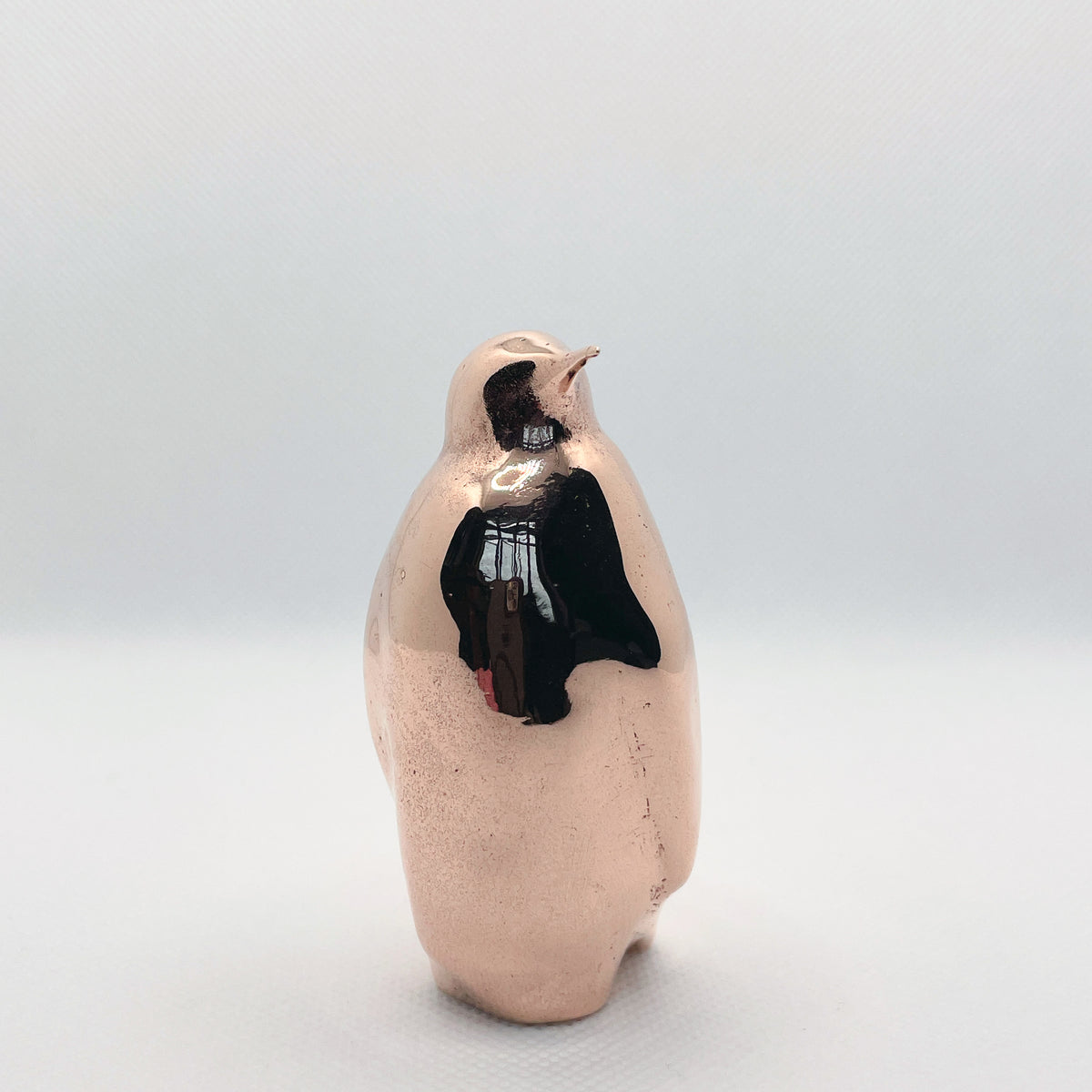 Handcast Miniature Penguin Bronze Sculpture by Javier de la Rosa