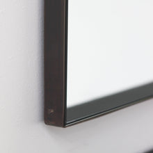 In Stock Arcus™ Arch shaped Overmantel Mirror with Contemporary Bronze Patina Frame