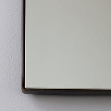 In Stock Arcus™ Arch shaped Overmantel Mirror with Contemporary Bronze Patina Frame