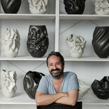 No. 161 White Organic Form Vessel, Unique Ceramic Sculpture