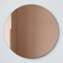 Orbis™ Contemporary Gold Tinted Round Frameless Mirror