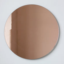 Orbis™ Bronze Tinted Round Minimalist Frameless Mirror