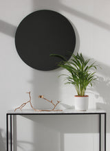 Orbis™ Contemporary Black Tinted Round Frameless Mirror