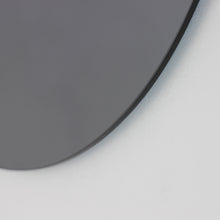 Orbis™ Contemporary Black Tinted Round Frameless Mirror