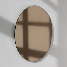 Orbis™ Bronze Tinted Round Minimalist Frameless Mirror