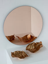 Orbis™ Rose gold Tinted Contemporary Round Frameless Mirror