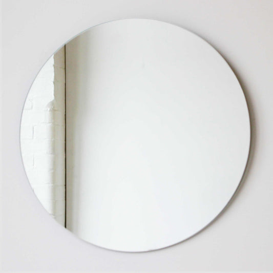 Orbis™ Minimalist Round Frameless Mirror with Floating Effect