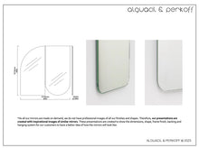 Bespoke organic mirror Standard silver mirror tint (clear tint) (1016 x 1016 x 6 x 14mm)