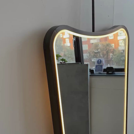 Mid-century style Ceiling Suspended Freeform Mirror with Illumination - Vintage N. 2