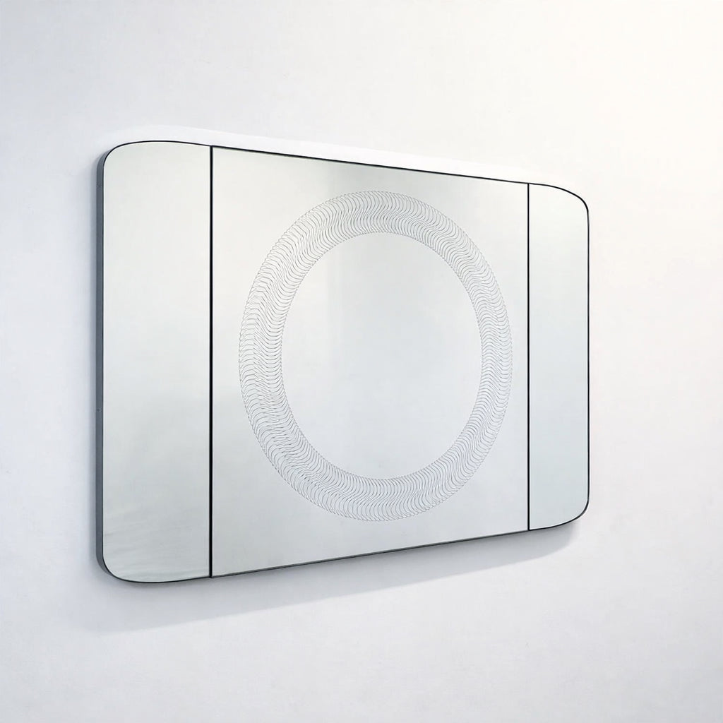 NEW Special Edition Wall Hanging Tryptic Mirror with Illuminated Infinite Pattern