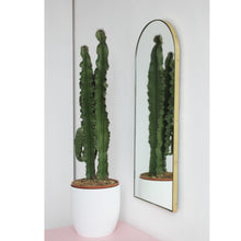 Arcus™ Arch shaped Modern Mirror with a Brass Frame