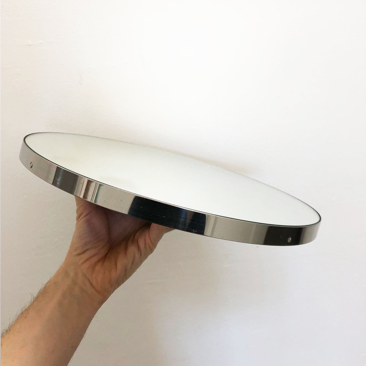Orbis™ Round Minimalist Mirror with Stainless Steel Frame, Customisable