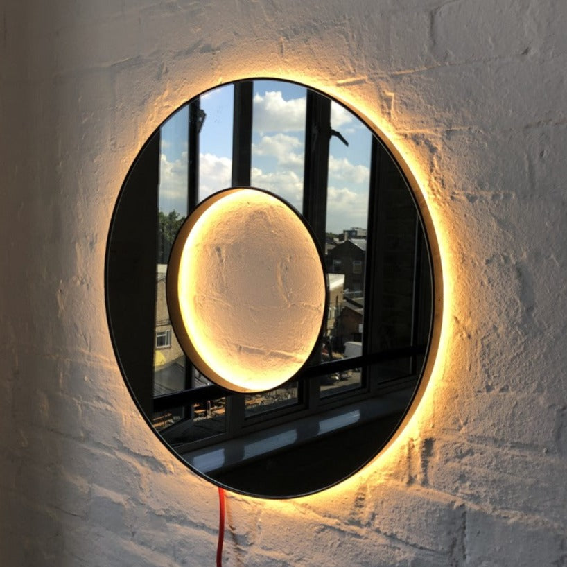 Original Contemporary Donut™ Round Black Tinted Mirror Back Illuminated