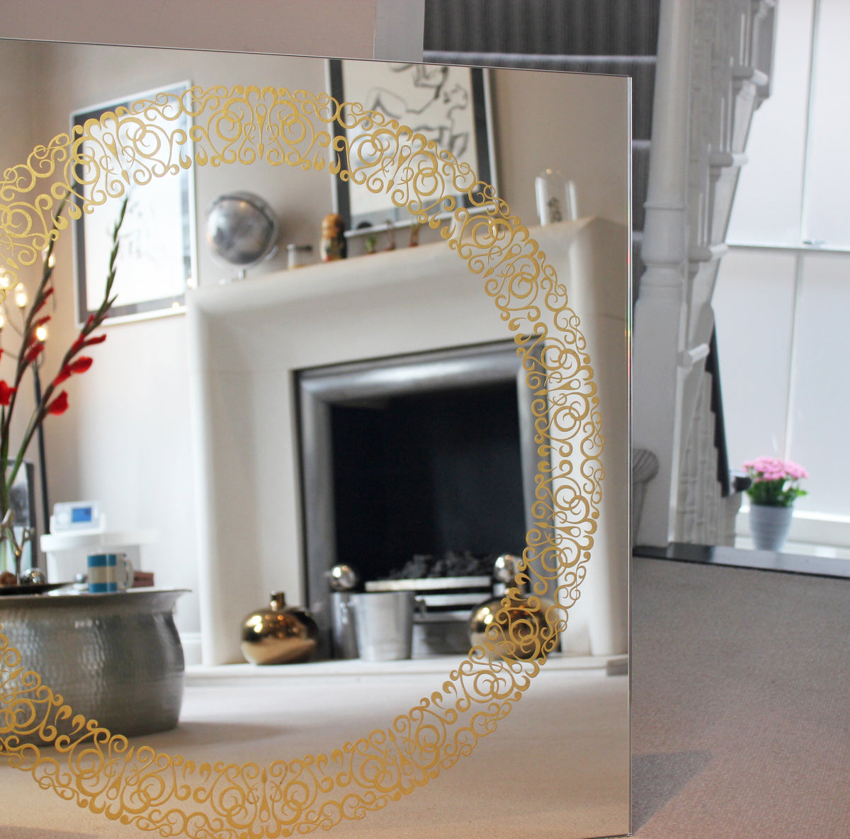 Brass Framed Cooper™ Square Mirror
