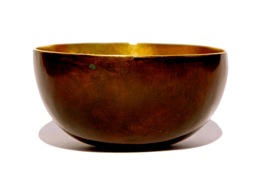 Small Decorative Brass Bowl with a Bronze Patina