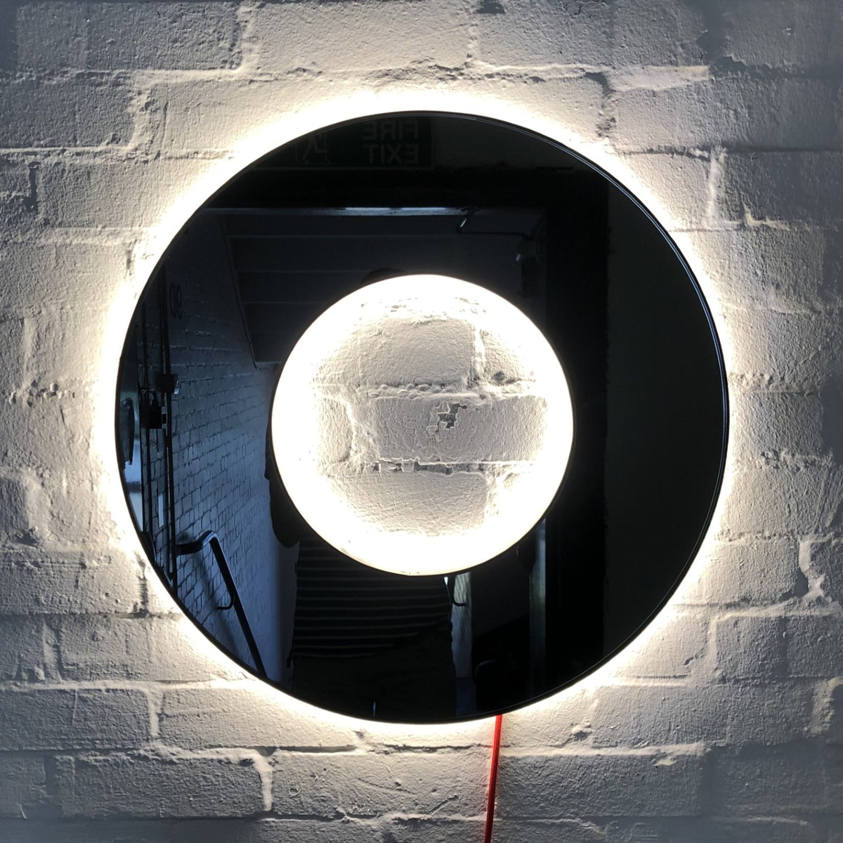 Original Contemporary Donut™ Round Black Tinted Mirror Back Illuminated
