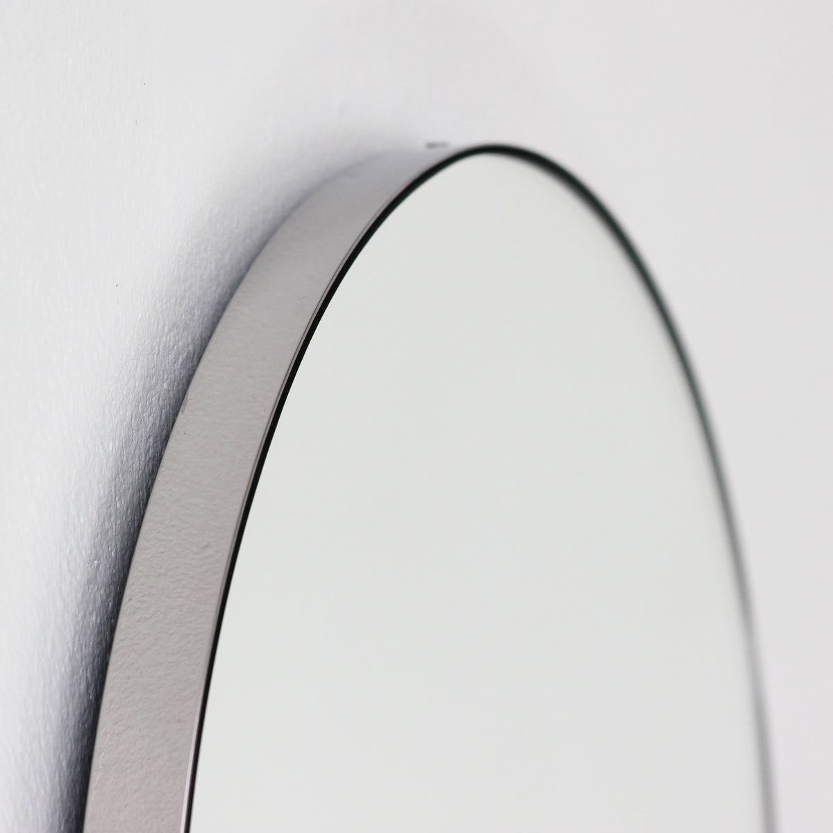 Orbis™ Round Minimalist Mirror with Stainless Steel Frame, Customisable
