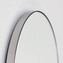 Orbis™ Round Minimalist Mirror with Stainless Steel Frame, Customisable