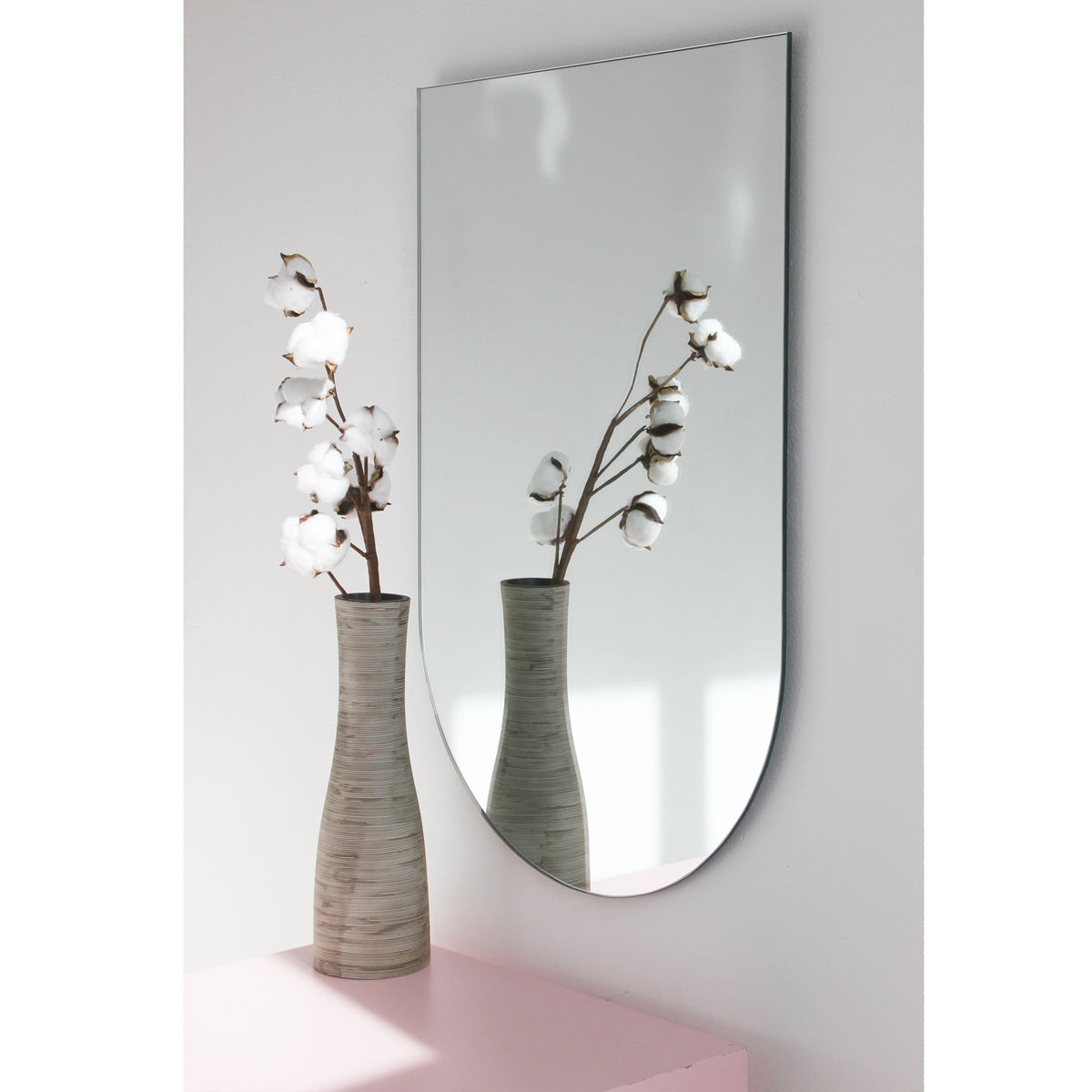 Arcus™ Arch shaped Minimalist Frameless Mirror - 4 hanging positions