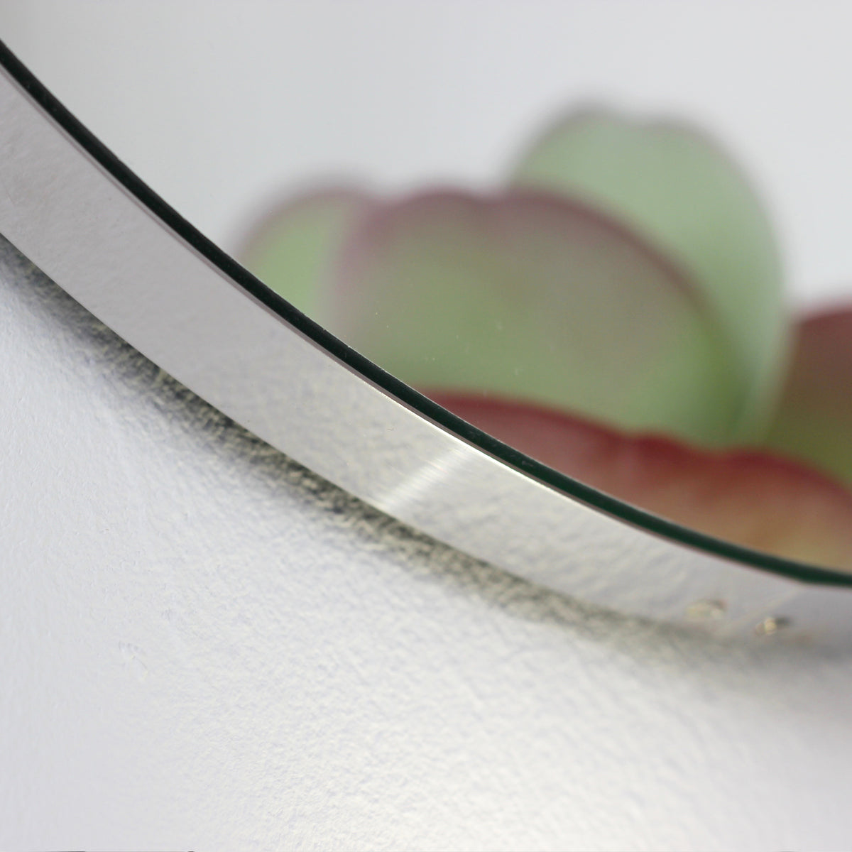 Orbis™ Round Minimalist Mirror with Stainless Steel Frame, Customisable