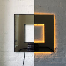 Back Illuminated Contemporary Bronze Tinted Square Donut™ Mirror