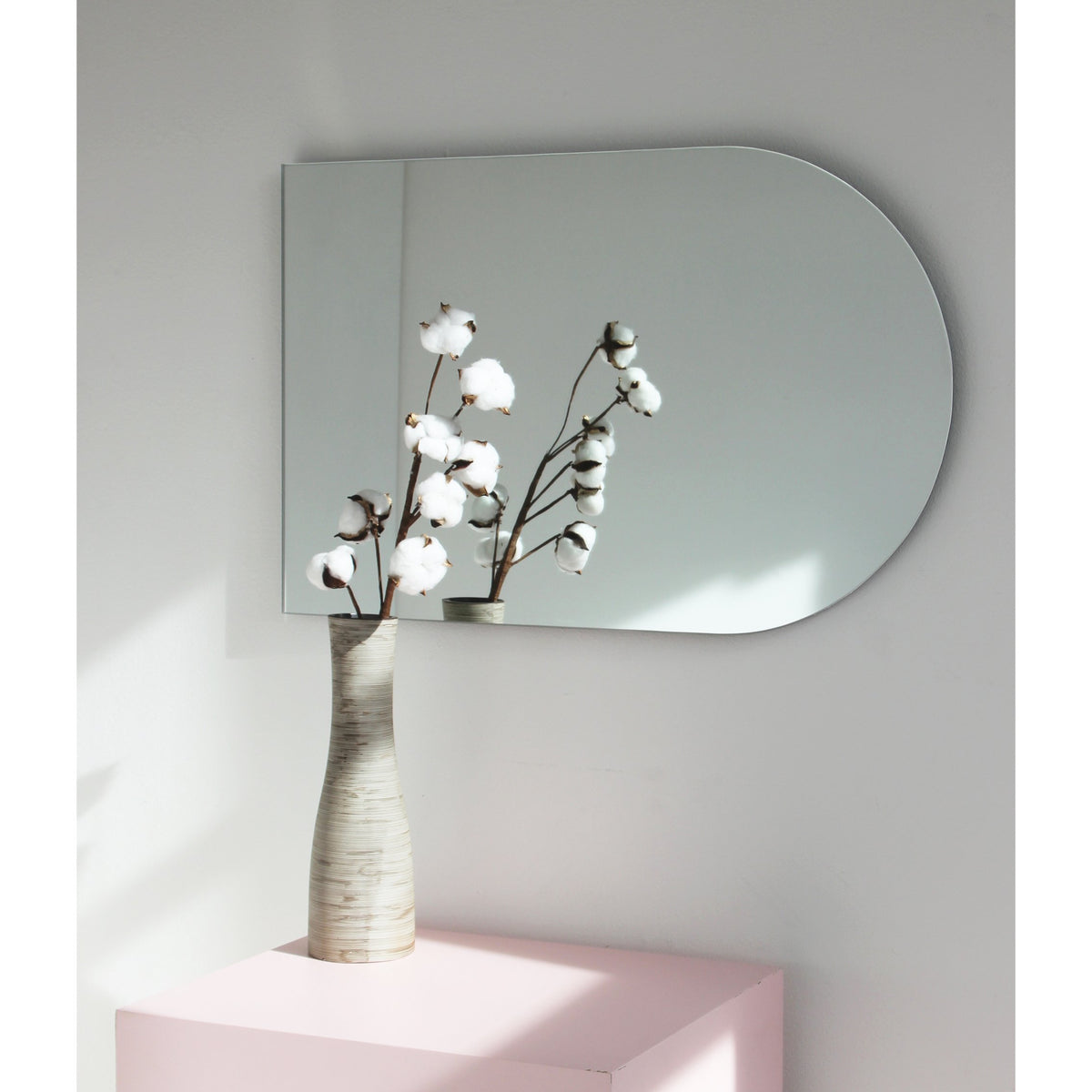 Arcus™ Arch shaped Minimalist Frameless Mirror - 4 hanging positions