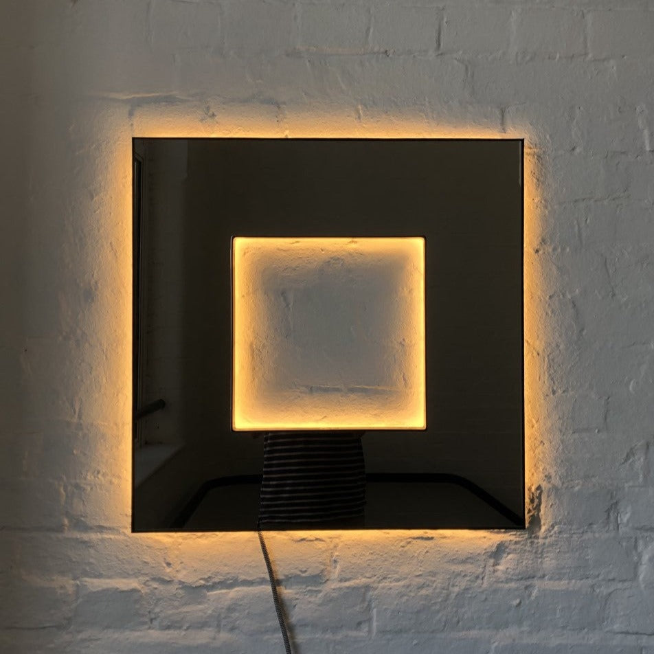 Original Contemporary Back-Illuminated Bronze Tinted Square Donut™ Mirror