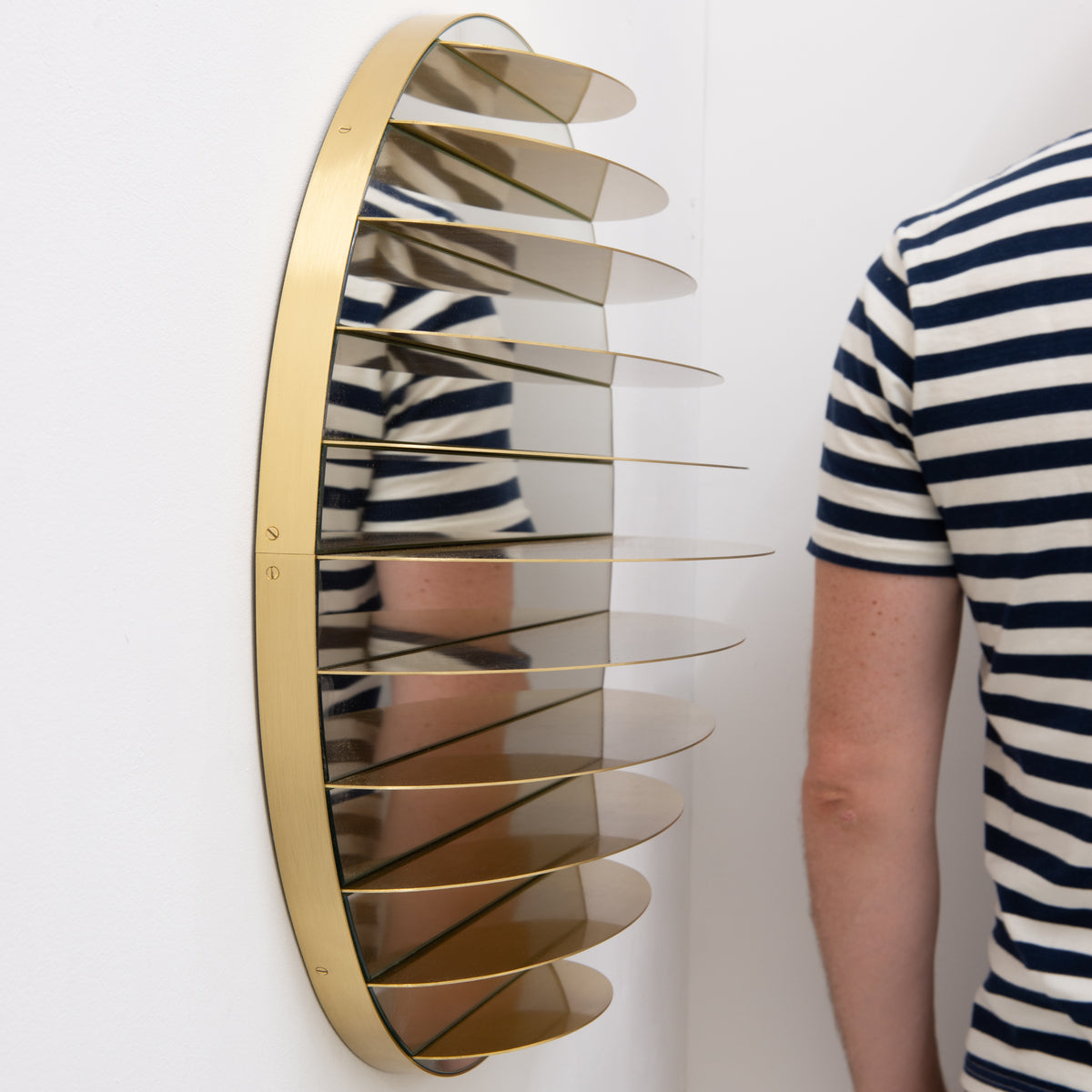 Hila™  Special Edition 3D Designer Handcrafted Brass Mirror