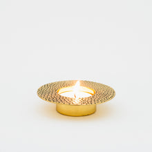 Brass Moon tealight candle holder