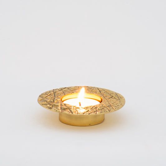 Brass Kutch Tealight Candleholder