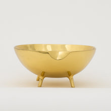 Handcast Brass Bowl With Legs Videpoche