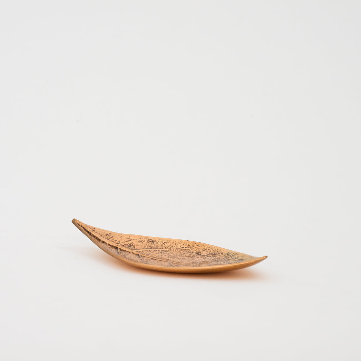 Set of 3 Handmade Cast Bronze Leaves Decorative Dishes, Vide-poche