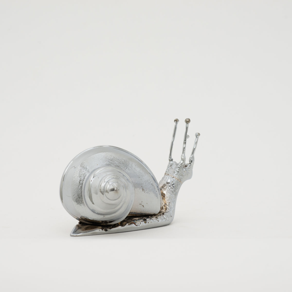 Handmade Nickel plated Decorative Snail, Large Paperweight