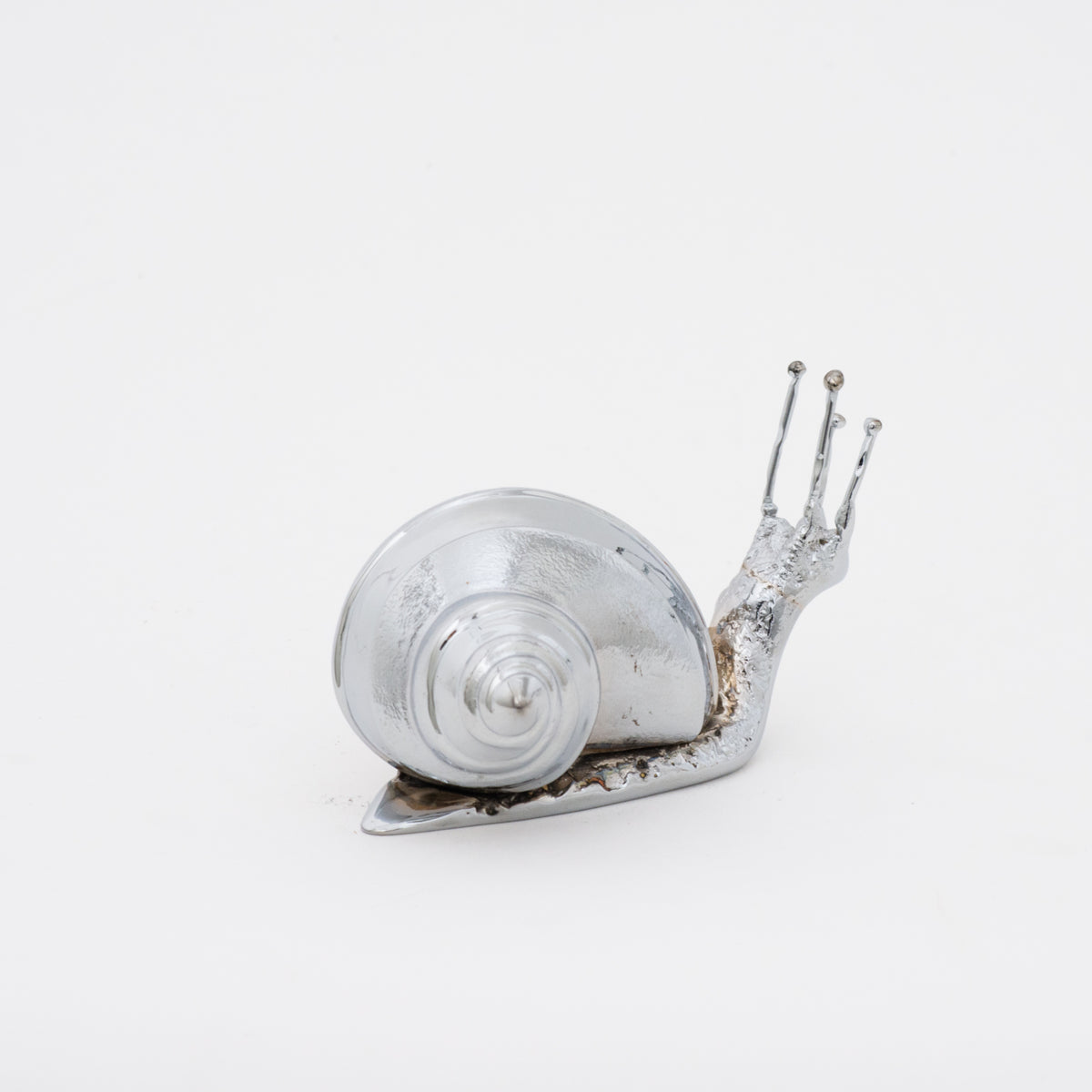 Handmade Nickel plated Decorative Snail, Large Paperweight