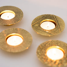 Brass Moon tealight candle holder