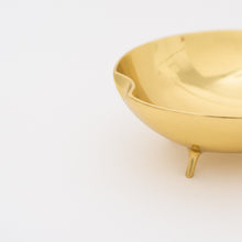 Handcast Brass Bowl With Legs Videpoche