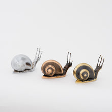Handmade Nickel plated Decorative Snail, Large Paperweight