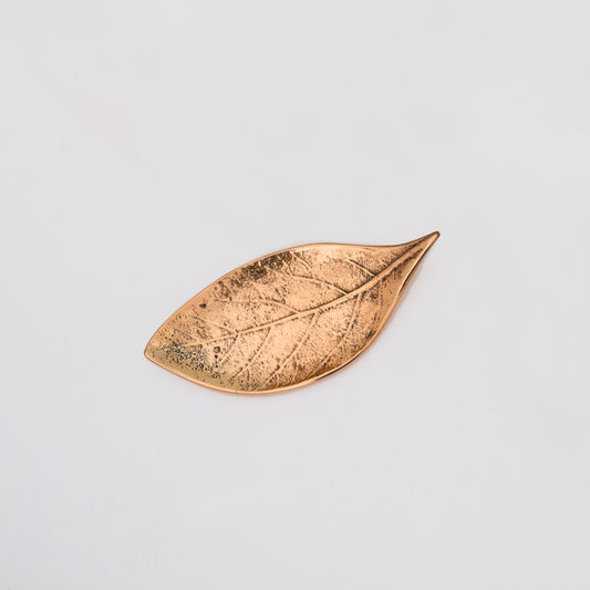 Cast Bronze Leaf Decorative Handmade Tray Vide-poche, Small