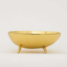Handcast Brass Bowl With Legs Videpoche