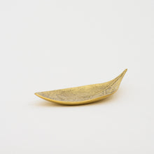 Brass Cast Leaf Decorative Tray Dish Vide-poche, Small