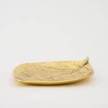 Set of 3 Handmade Brass Leaves Decorative Dishes, Vide-Poche