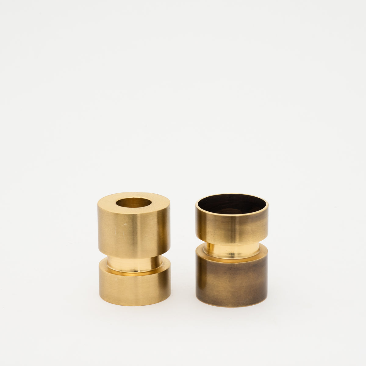 Convertible Brass Candleholder Taper Candle & Tealight