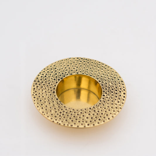 Brass Moon tealight candle holder