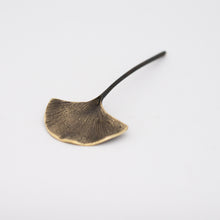 Gingko Brass Leaf paperweight
