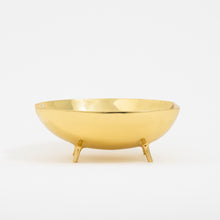 Handcast Brass Bowl With Legs Videpoche